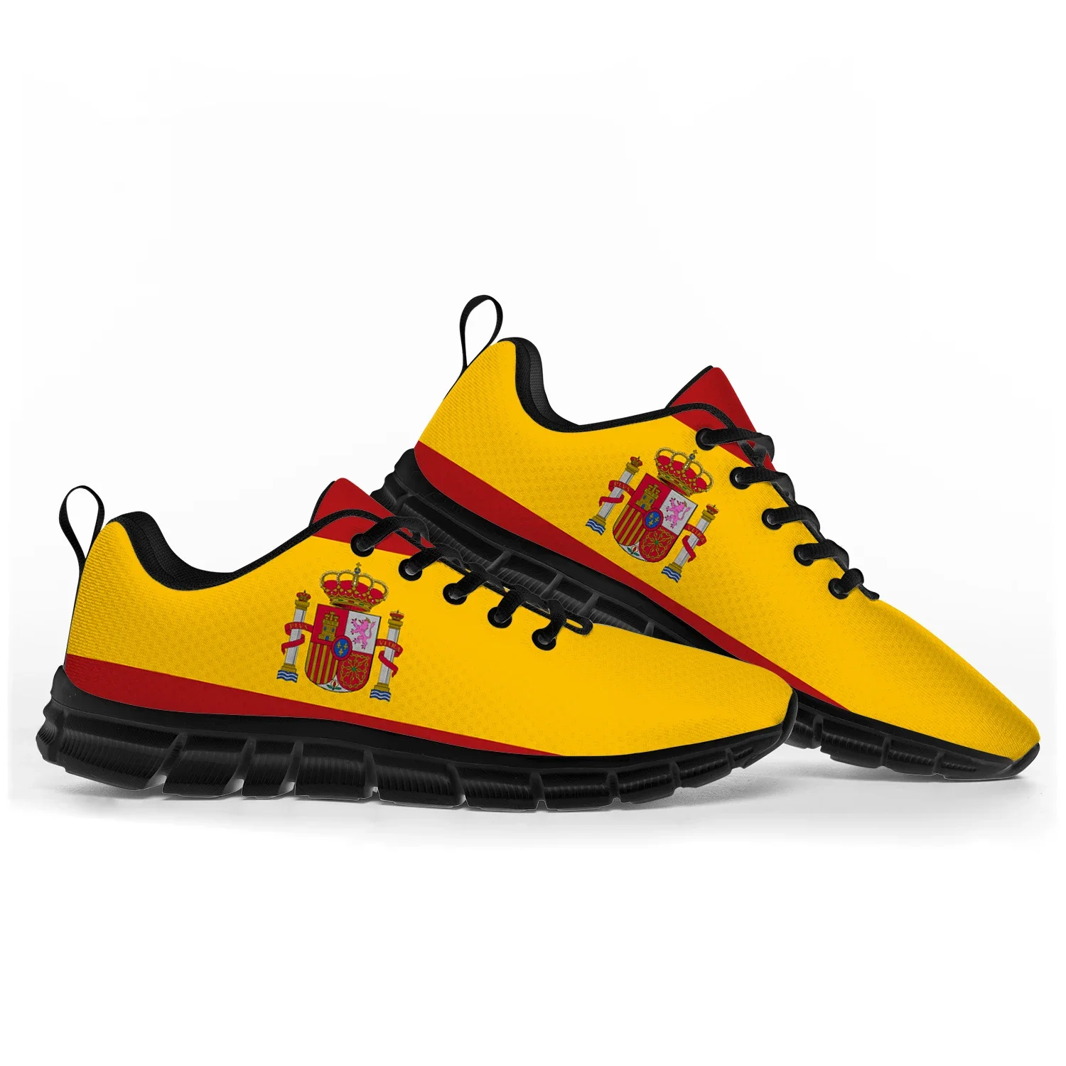 Spanish Flag Sports Shoes Mens Womens Teenager Kids Children Sneakers Spain Casual Custom High Quality Couple Shoes