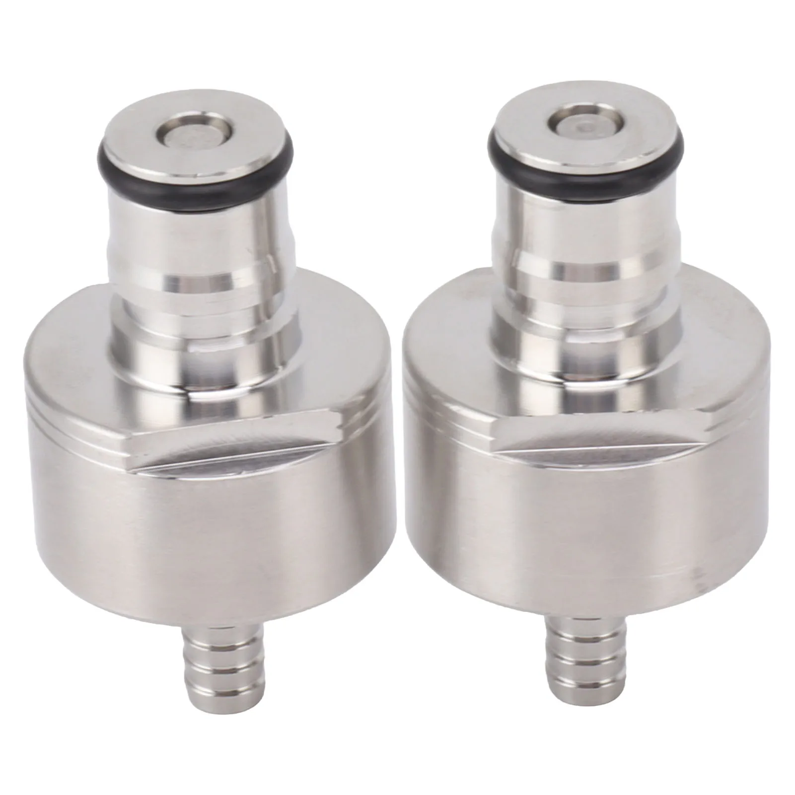 2PCS Stainless Steel Carbonation Cap Forced Carbonation PET Bottle Filling CO2 Coupling Cap for Soda Beer Carbonation Cap