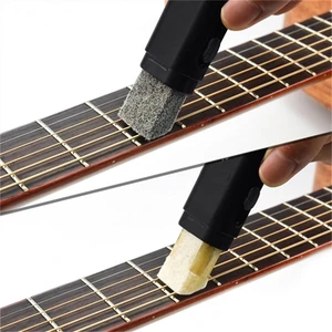 Guitarra escova de limpeza, acessórios dupla cabeça, para corda, para limpeza de violão, remoção de pó, instrumento musical, 1 peças 10 principais vendas limpador de cordas de violão - №6