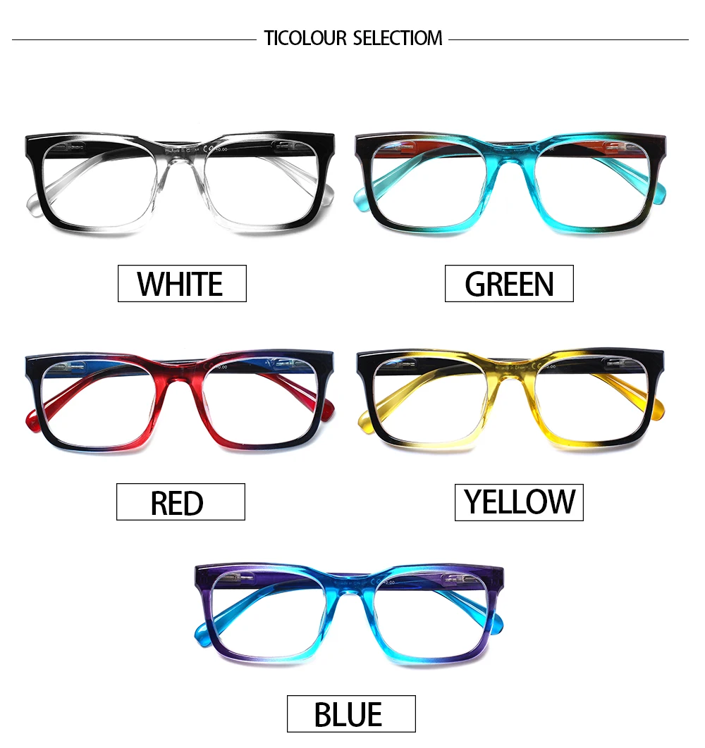 Boncamor Reading Glasses Blue Light Blocking Men Women with Spring Hinge Computer Goggles Anti UV Decorative Eyeglasses+2.0+2.5