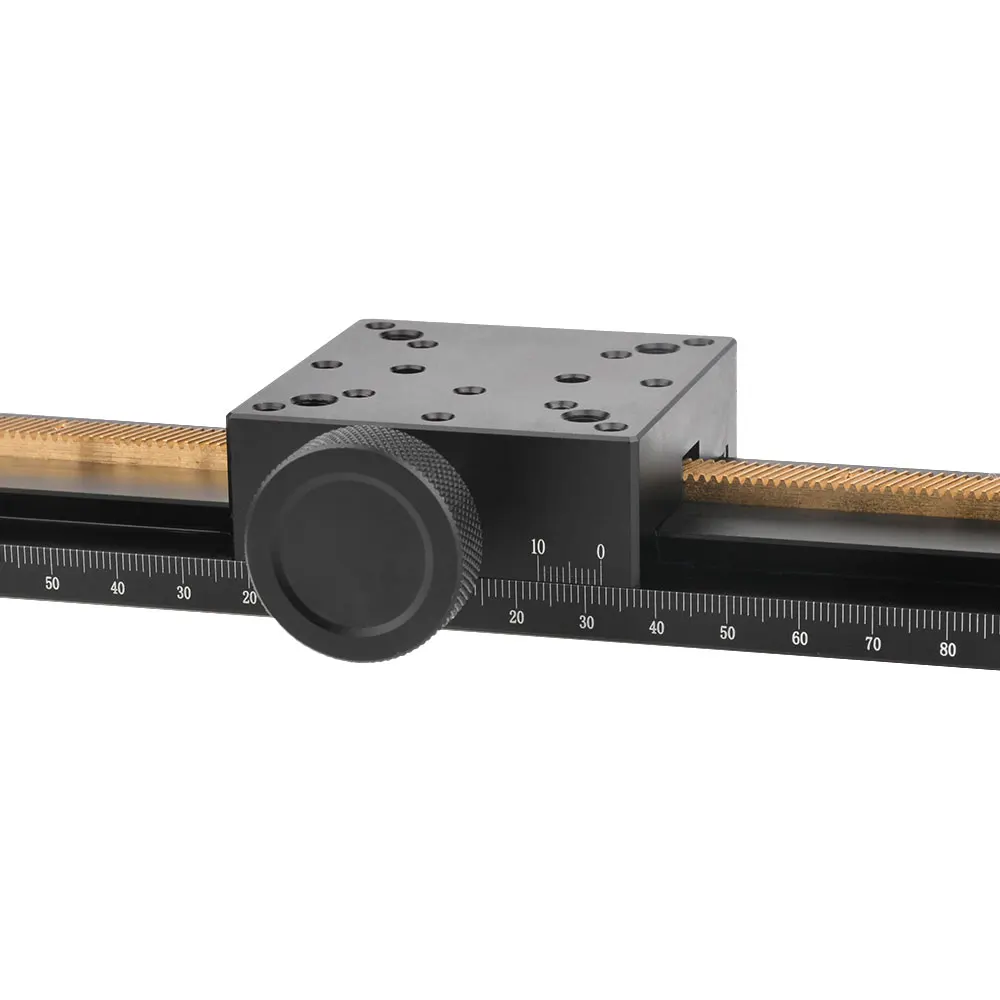 X Axis Dovetail Groove Linear Fine Sliding Table LWX60 Manual Displacement Stage Long Stroke Trimming Platform LWX60-L-100-500mm