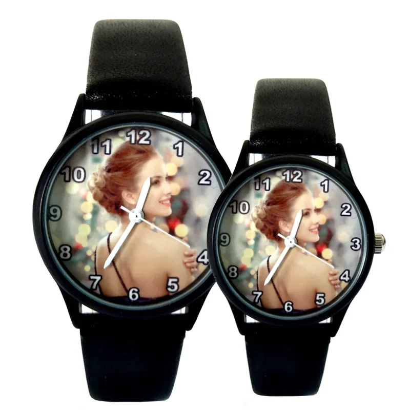 A3317w DIY watch photo Printing wristwatch Customized watches logo design Birthday Gift for lover\'s Picture Customize clock