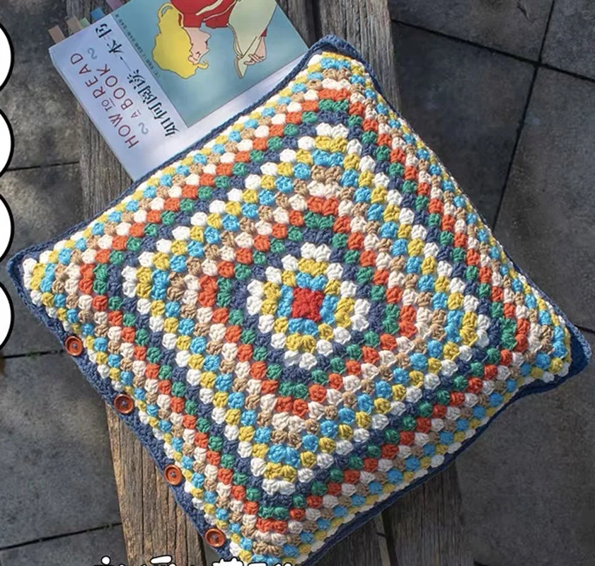 

Классическая подушка для дивана в стиле бабушки в стиле ретро, подушка для автомобильного сиденья, подушка для спины в этническом стиле, настраиваемая