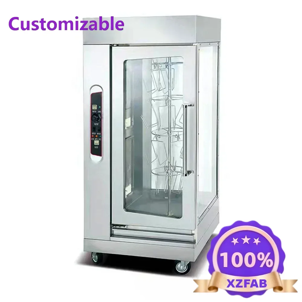 Horno Asador de Pollos Rotatorio Comercial 2026 Directo de Fábrica, Parrilla Colgante, Asador de Pollos, Parrilla para Barbacoa, Asador de Shawarma