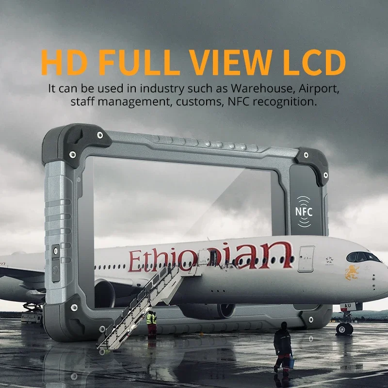 OEM S70 7 Inch PDA Tangguh Pembaca Inventaris Berkualitas Layar Sentuh Komputer Tablet Android Industri yang Diperkuat