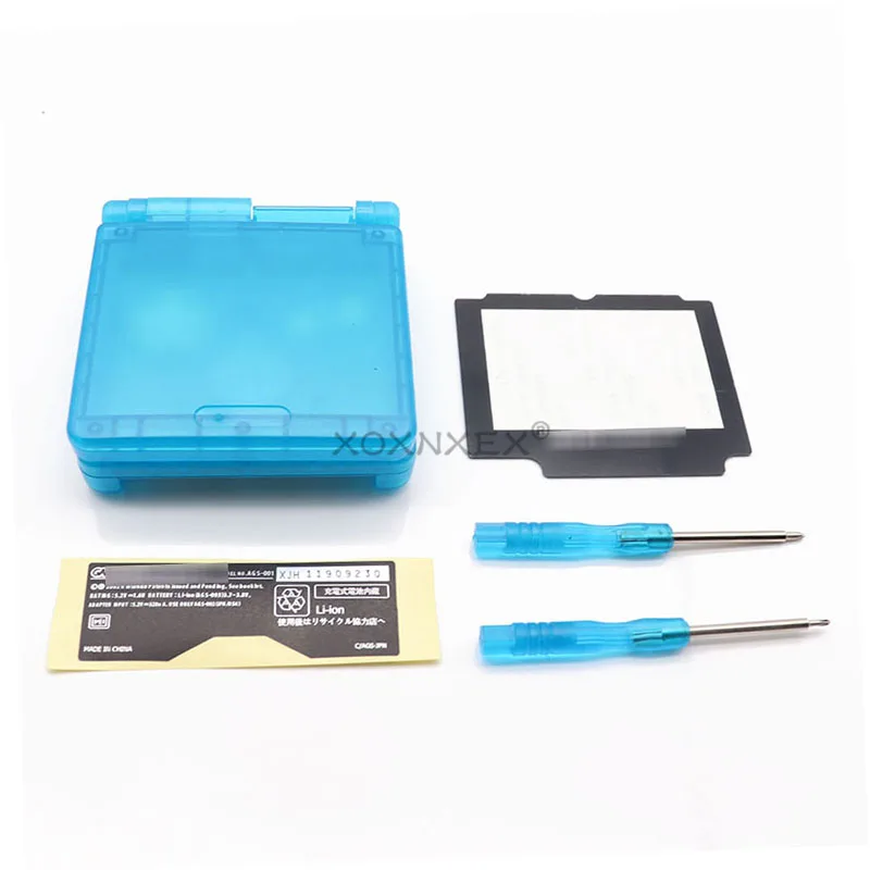 Carcasa transparente para consola de juegos GBA SP, carcasa de repuesto para consola GBASP, DIY