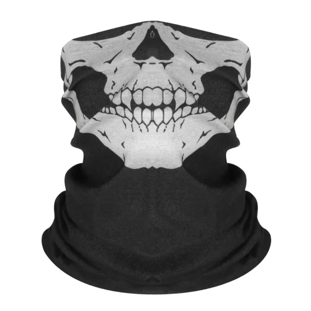 Halloween Skull Print Balaclava Cosplay Costume Ghost Full Face Bike Face Mask Outdoor Motorcycle Riding Men Hat Ski Caps view 5