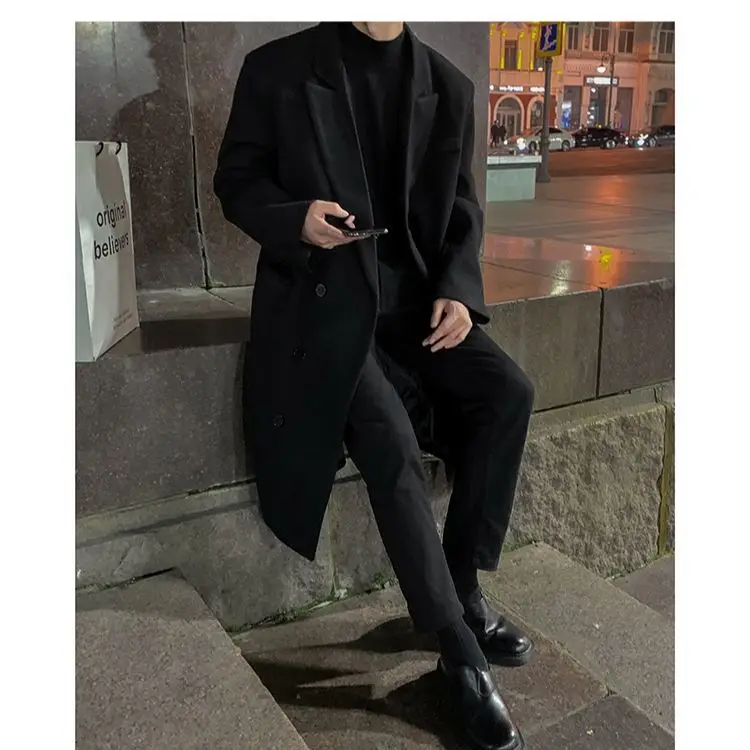 

Wool Blend Duffle Coat Mans City Urban Metropolitan Cosmopolitan Municipal Public Community Society Collective Group Gang