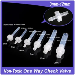 Diameter 3mm 4mm 5mm 6mm 8mm 10mm 12mm Plastic Check Valve One-Way Pagoda Inline Non-Return Gas Liquid Water Fluid  Stopper