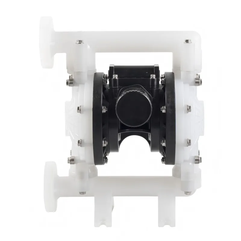 1 Inch Compressed Air-driven Membrane Pump PP Pump Body PTFE Diaphragm Excellent Suction Capability for Slurry Chemical Liquid