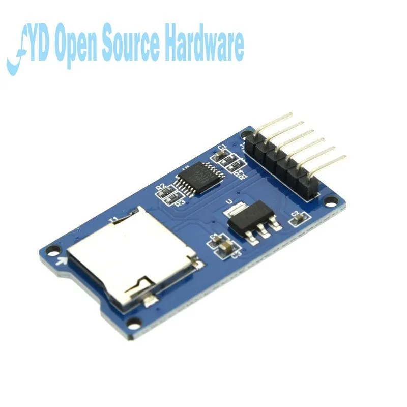 Micro SD card module TF card reader/writer SPI interface with level conversion chip