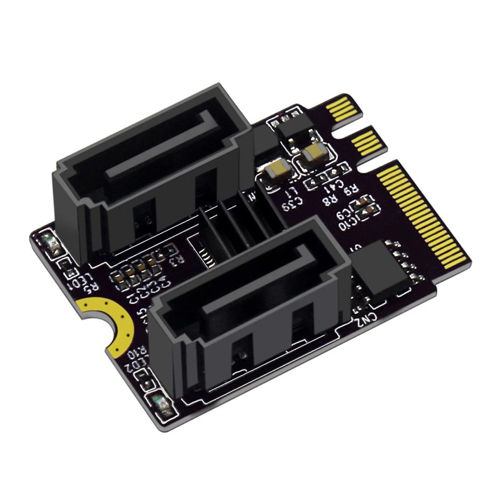 M2 To SATA3.0 Expansion Card PCI-E3.0 KEY A + E WIFI M.2 To SATA JMB582 Chip for PC Servers Consumer Electronics/Storage Device