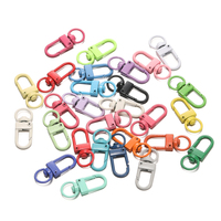 10Pcs Colorful Alloy Snap Lobster Clasp Hooks Keychain Findings for DIY Keychain Necklace Bracelet Accessories Wholesale