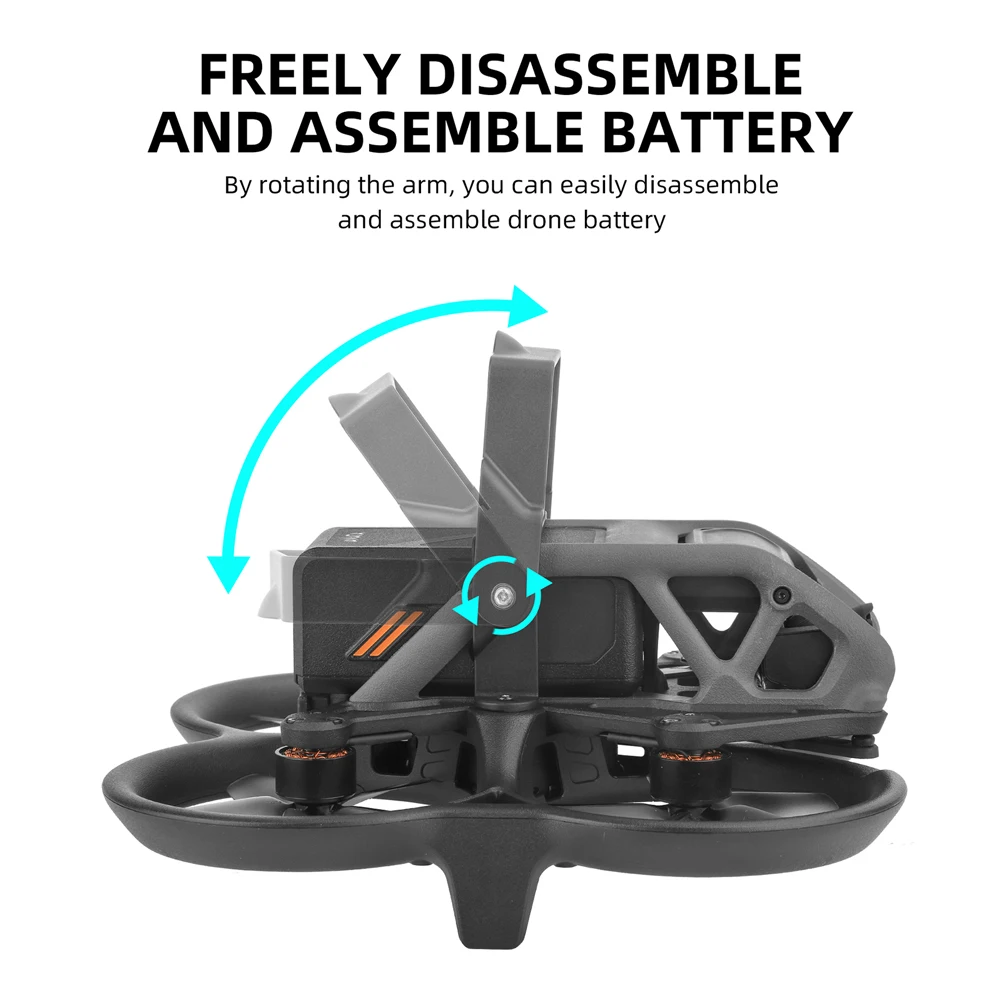 Foldable Battery Lock Buckle Replacement Plastic Anti-loose Fixer Holder Anti Scratch Drone Accessories for DJI Avata