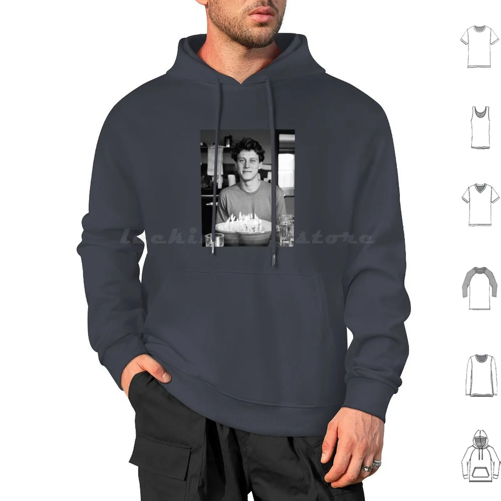 George Birthday Hoodie cotton Long Sleeve Movie Cinema Film Hollywood Tredy Retro Vintage Icon Scene Cinematography Oscars