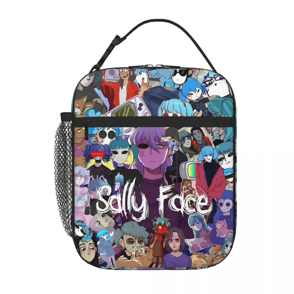 

Sally Face Game Аниме SF Изолированные сумки для обеда для школы Horror Sal Fisher Сумка для хранения еды Многоразовый термохолодильник Bento Box