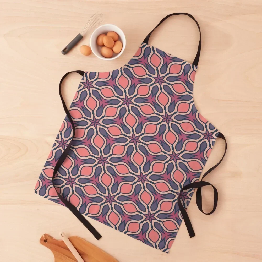 

Berry Floral Geometric Pattern Apron nail tech supplies Things For Home And Kitchen japanese style Women Kitchen Apron