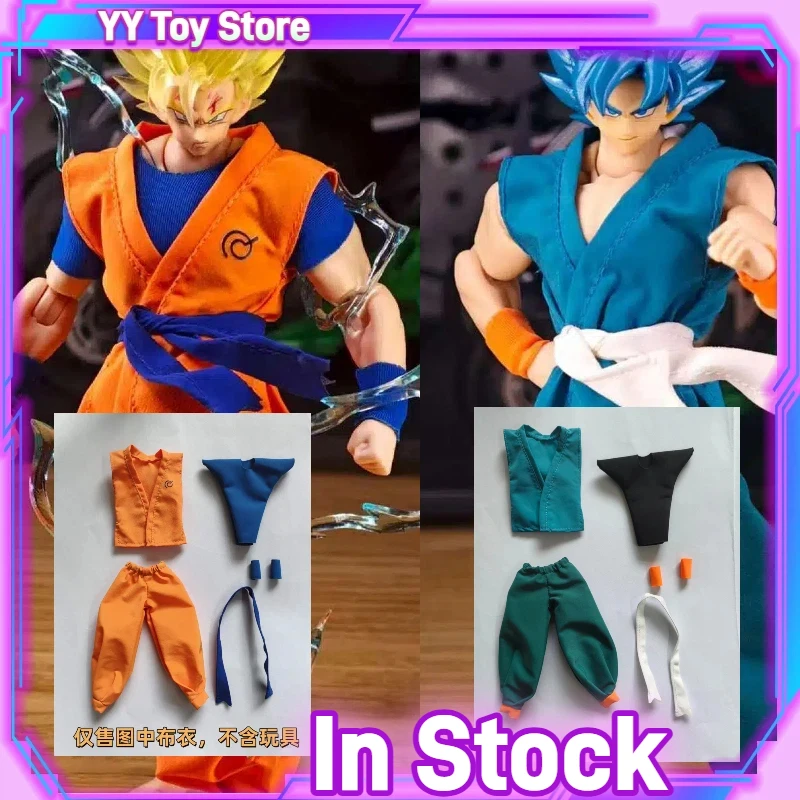 Figura de acción de Dragon Ball Shf Series Son Goku, bata Daoist, uniformes naranja y azul, traje de entrenamiento, accesorios, juguete para regalo coleccionable