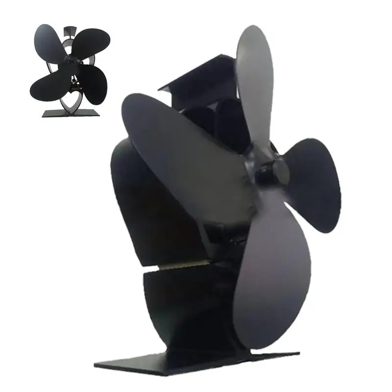 

Fireplace Fan Fireplace Fan Blower Non Electric Wood Burning Stove Fan Heat Powered Fireplace Blower Fan 4 Propeller Efficient