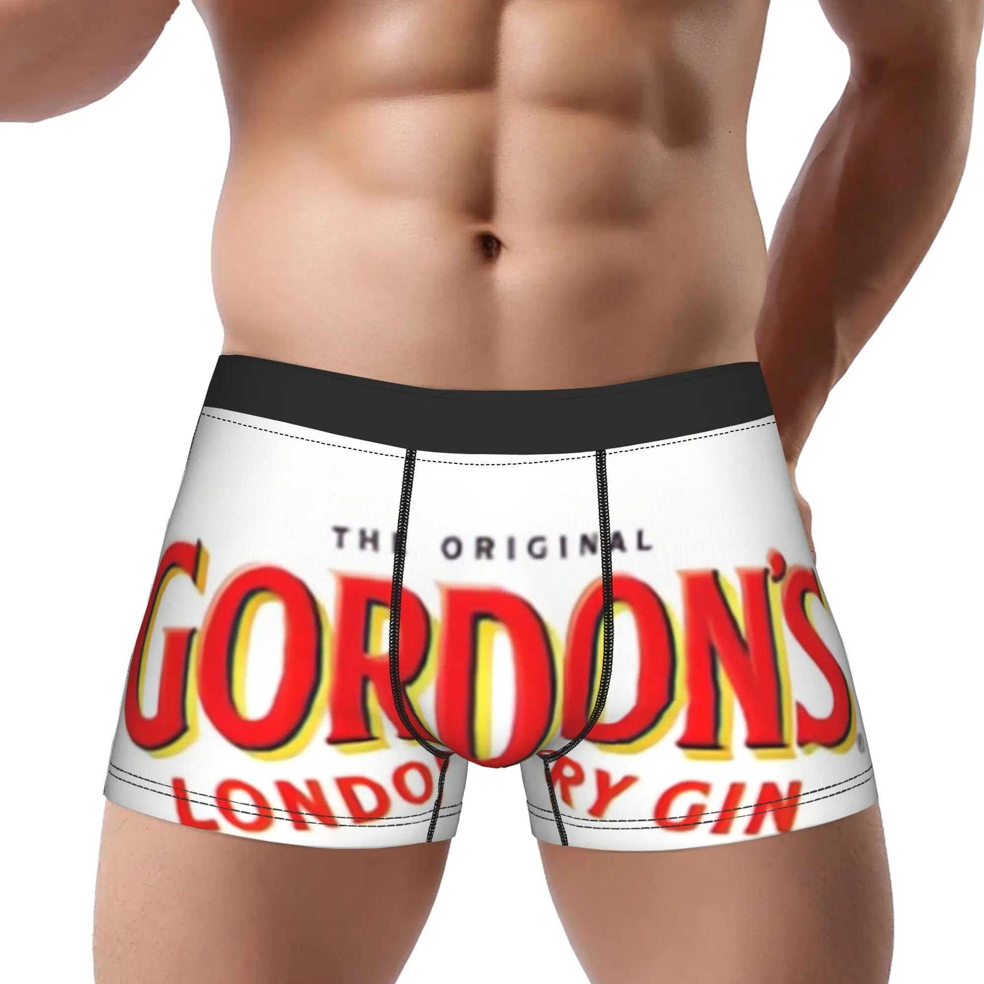 gGordon's London Dry Gin Original gGordon Underpants Homme Panties Ropa interior para hombre Pantalones cortos estampados Calzoncillos tipo bóxer