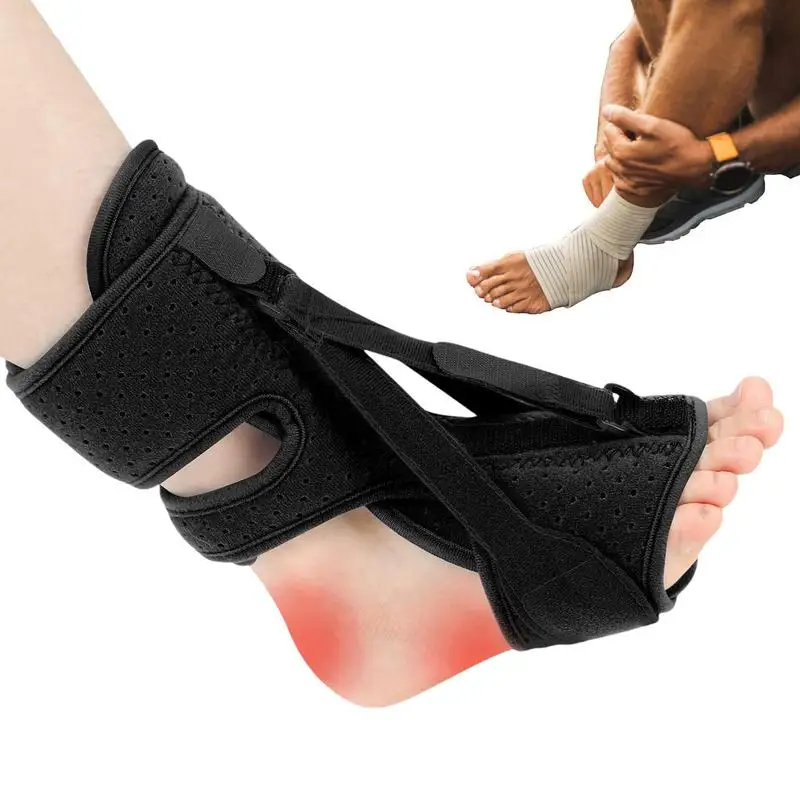 Plantar Relief Support Orthotics Ankle Brace For Heel Ache Arch Support With 3 Adjustable Straps And Foot Alignment For Men