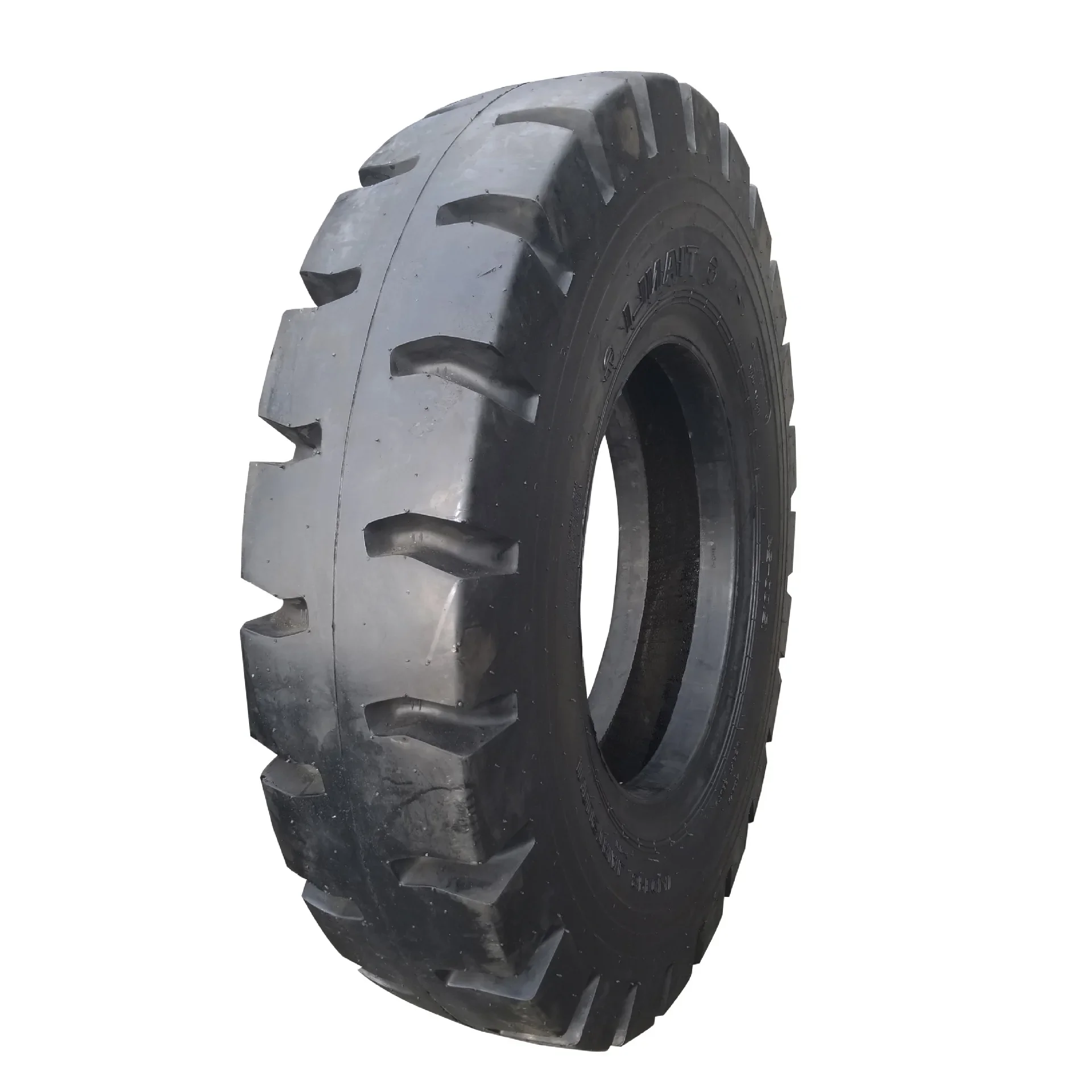 

1200-24 Port front crane tire IND-4 patterned nylon complete set of construction machinery tires