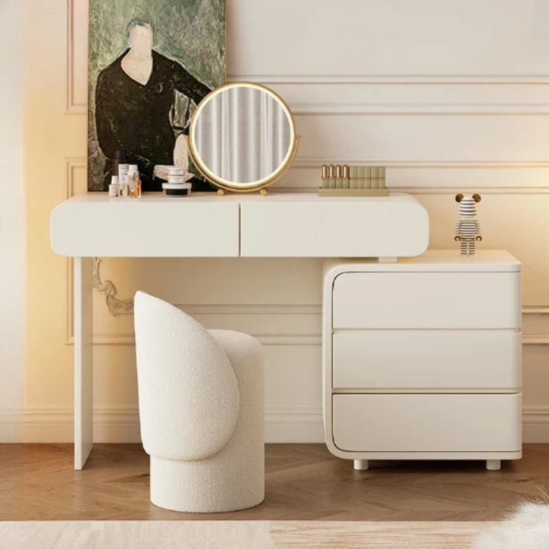 

Storage Luxury Dressing Table Mirror Drawer Cabinet Makeup Dresser Professional Modern Comoda Pra Quarto Bedroom Furniture