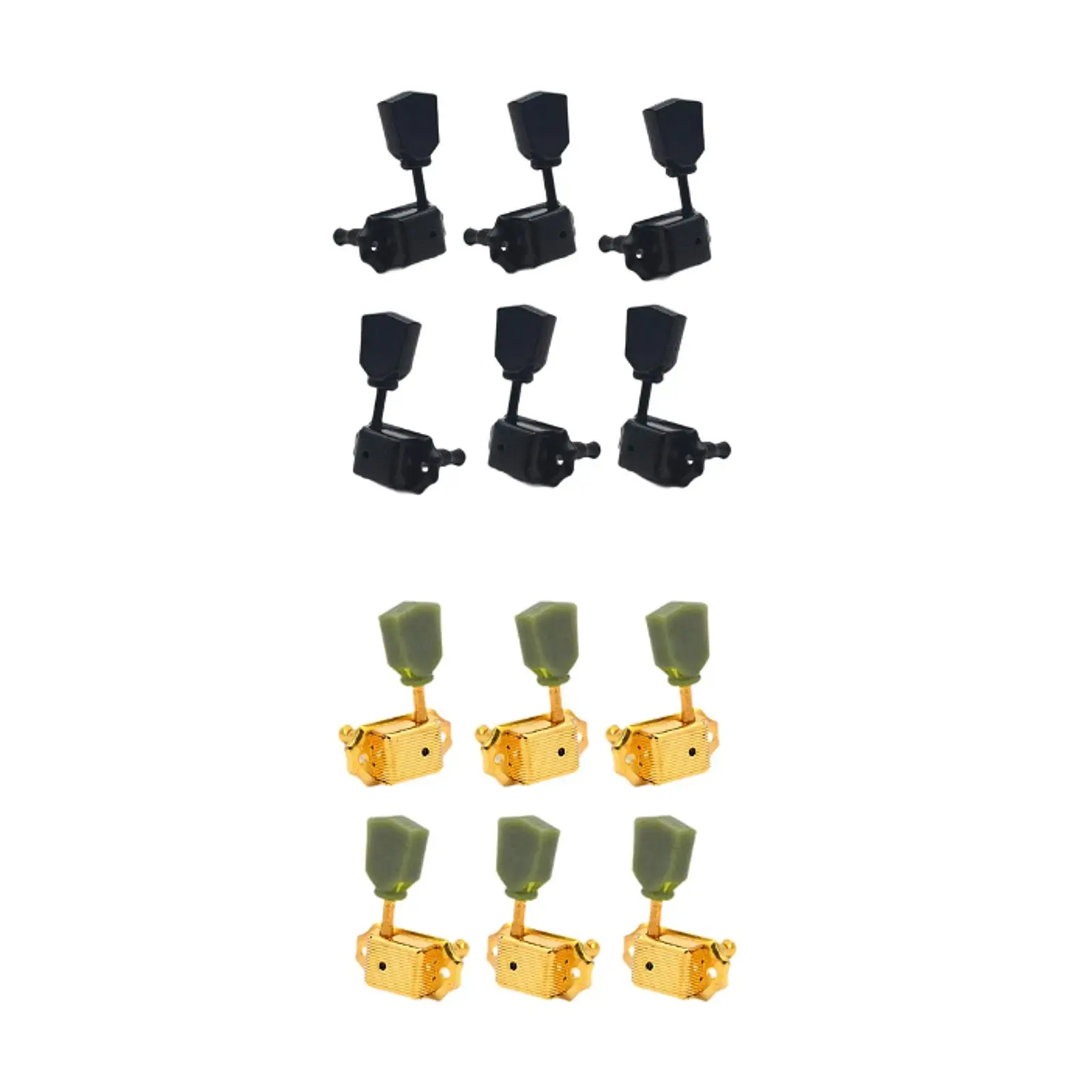 Guitar Tuning Pegs Semi Closed 3L 3R Vintage Design Resin Jade Guitar Tuning Knobs String Tuning Pegs Guitar Locking Tuners Keys