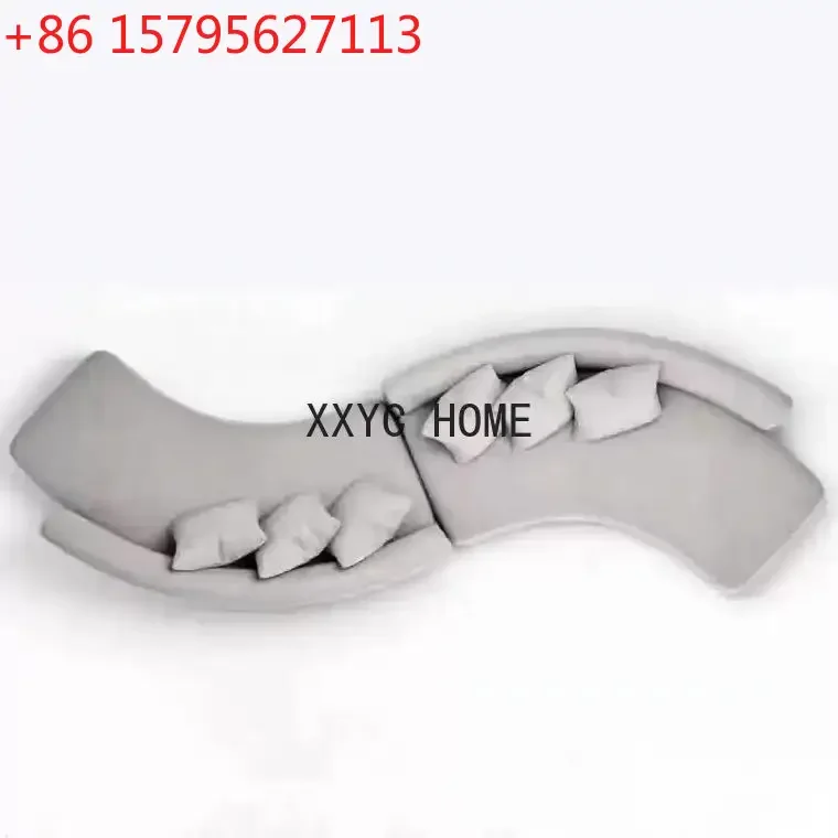 

S-образный диван для магазина одежды, изогнутый диван для отдыха, диван необычной формы для отеля