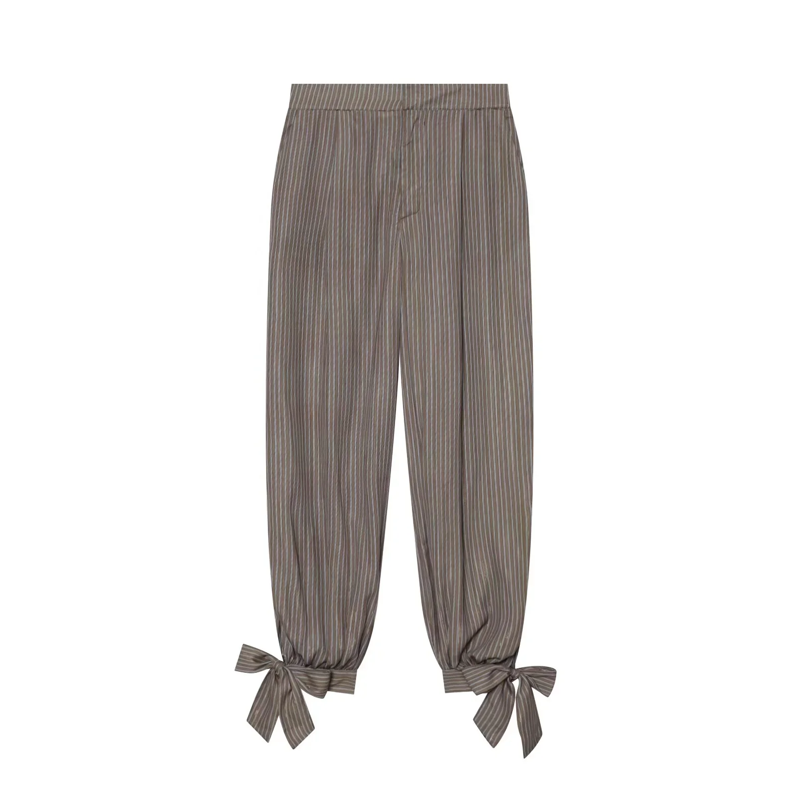 KONDALA Vintage Chic Rote Streifen Loose Fit Lange Hose Boho Elegante Damen Weite Hose Mode 2026 Herbst Lässige Damenhose – Detail 9