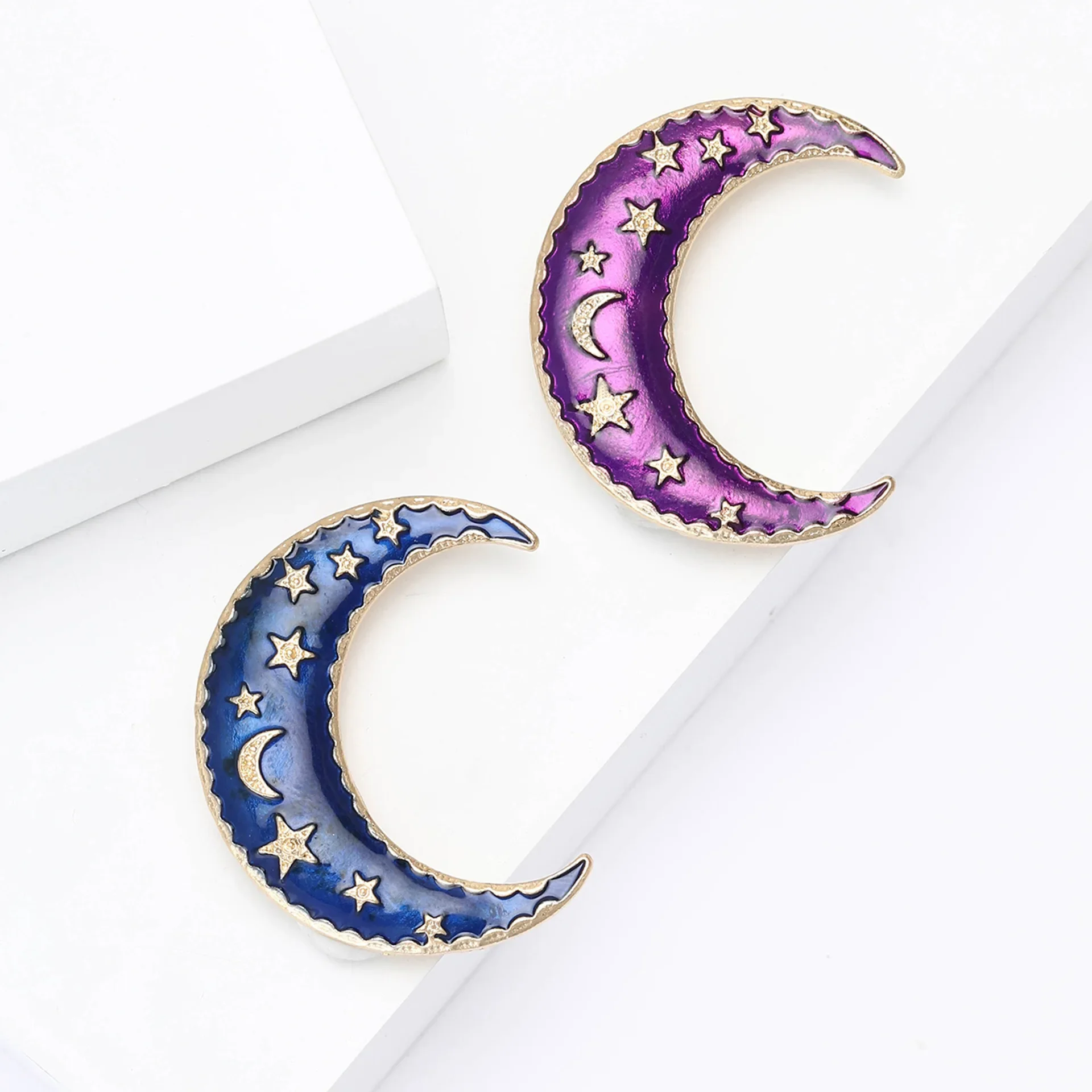 1PC Creative Balloon Moon Brooches for Woman Kids Senior Coat Corsage Brooch Female Gift