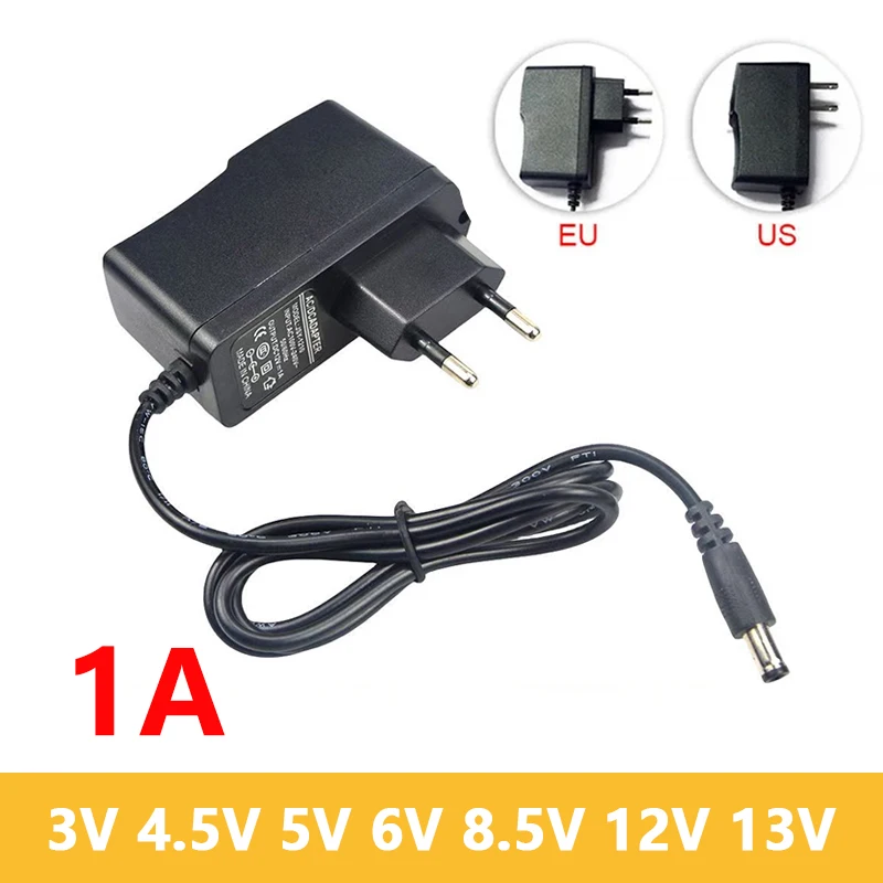 220v To 12V 5V Lighting Transformers 3V 4.5V 5V 6V 8.5V 9V 12V 13V 1A Led Power Supply Universal adapter For 5050 strip light