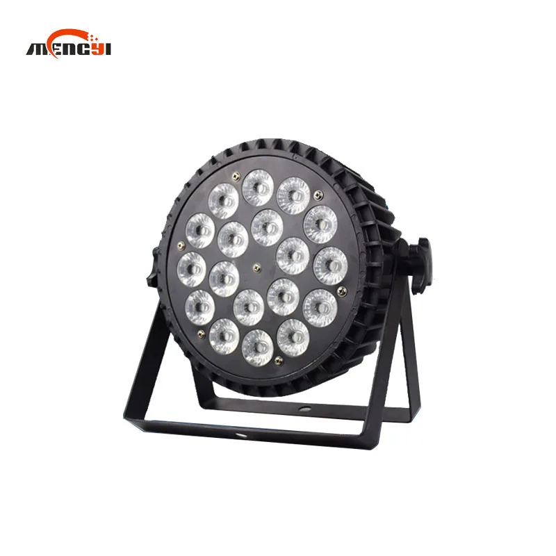 Imagem -03 - Flat Par Light com Controle de Som Quatro em um Cores Luzes de Tingimento de Bar Ktv Sala de Casamento ao Vivo Luzes do Palco 18 Pcs 10w