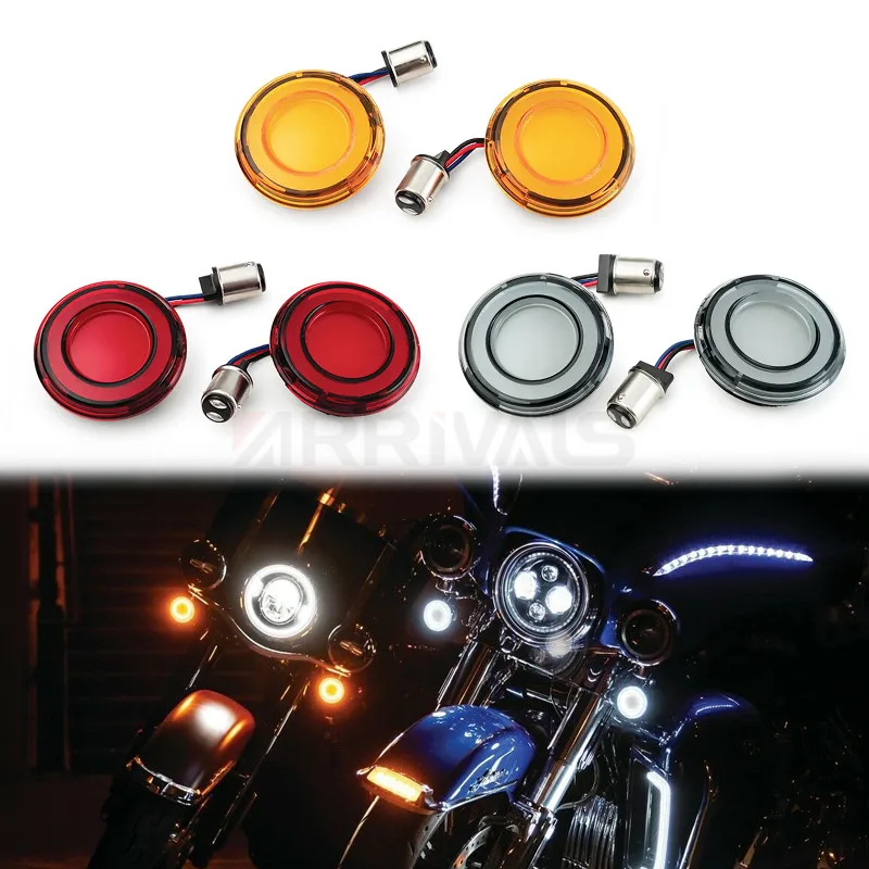 

Motorcycle 1157 Bullet Style Indicator LED Lights Turn Signals Light For Harley Touring Breakout CVO Road Glide Fat Boy Softail