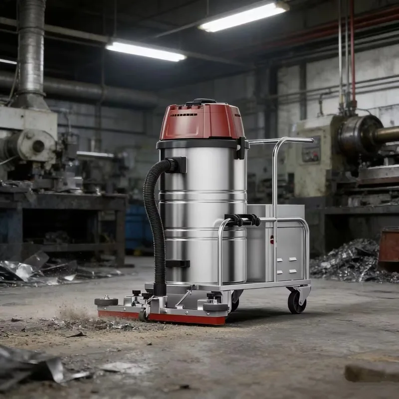 Stainless steel specific vacuum cleaner, factory specific super large capacity, can absorb dust and small waste, dry and wet use