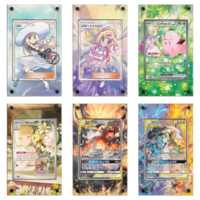 Подставка-витрина для карт Latias Latios Regidrago Lillie Raikou, расширенная, без коллекционных карт, акриловые плитки для карт