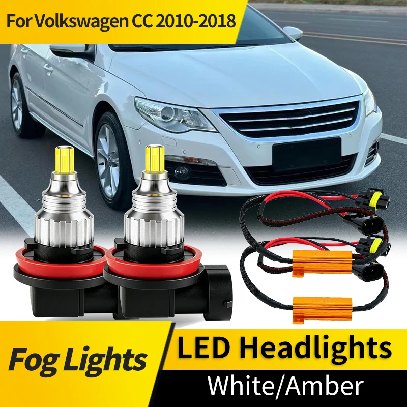 

2PCS Canbus For VW Volkswagen CC 2010-2018 LED Car Front Fog Light with Decoder 12V Lamps Bulb H11 H8 H16(JP) Car Accessories