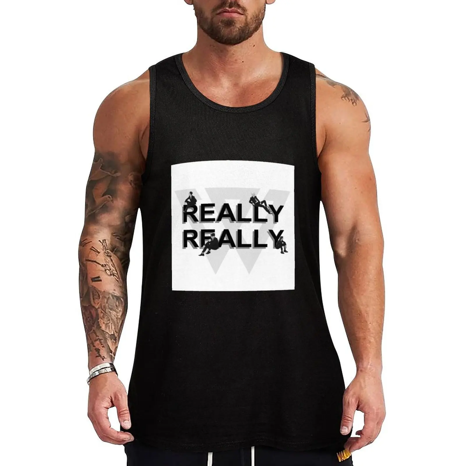 

Winner - Really Really Tank Top Male clothes T-shirt men sleeveless vest men