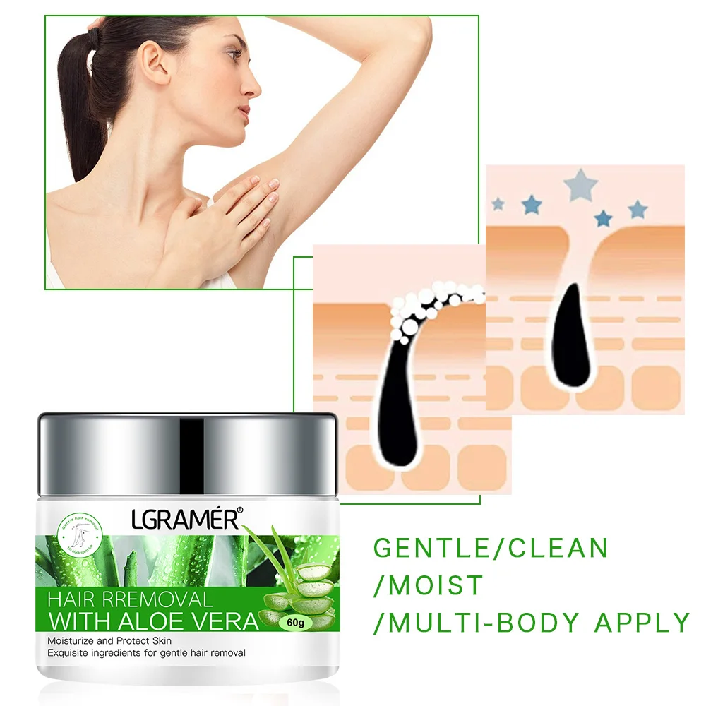 Depilación indolora para hombres y mujeres, crema para quitar el vello de las axilas, cuerpo y piernas, cuidado de la piel, belleza potente