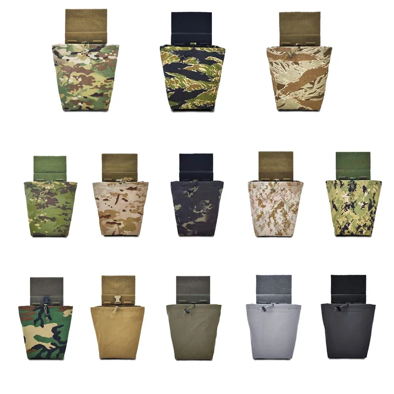 

Airsoft EDC Foldable Pouch Tactical Molle Dump Pouch Multicam Lower Hanging Recycling Storage Extended Abdominal Waist Bag