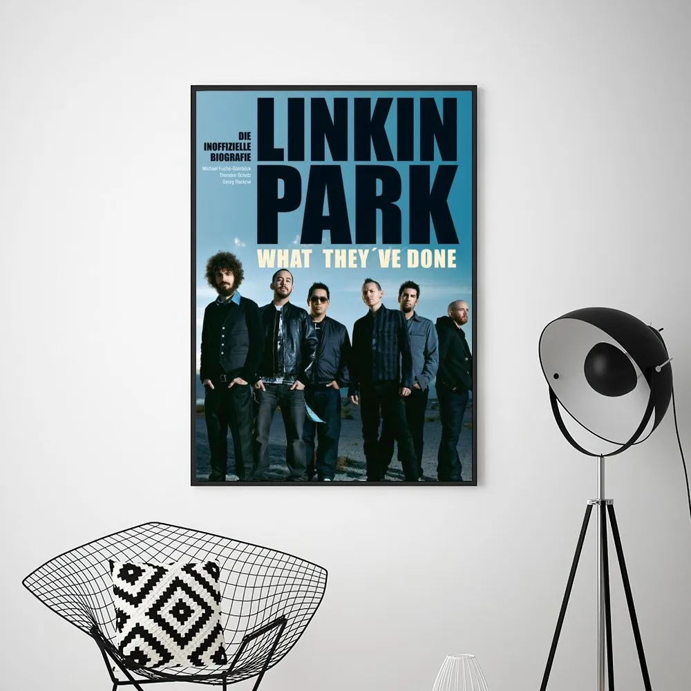 Canvas Painting Band L-Linkin Cool P-Park  Poster Prints Wall Pictures Living Room Home Decoration Small