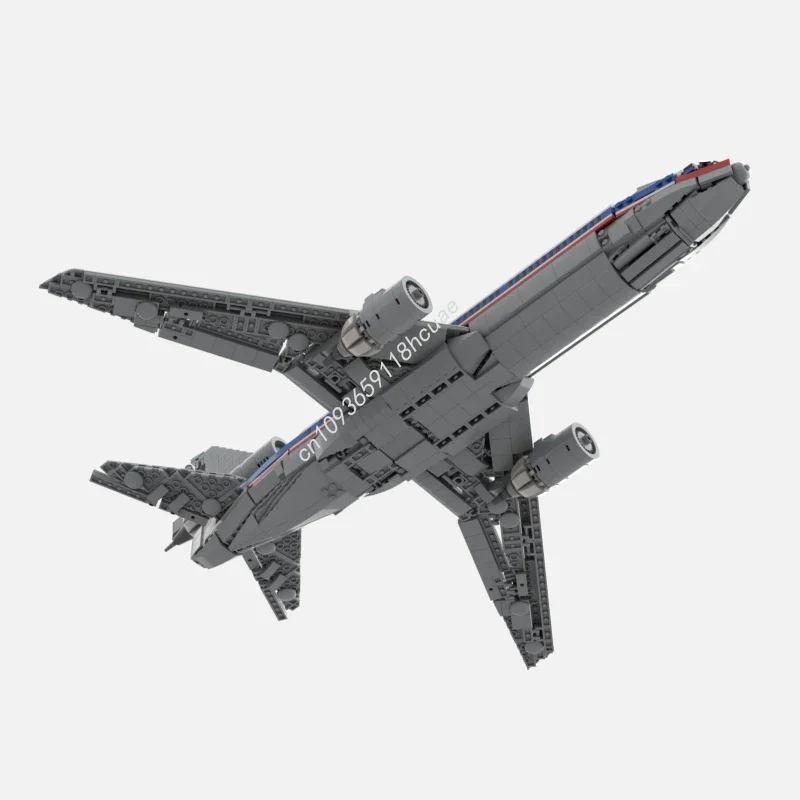 1895pcs MOC DC-10 American Airlines  Building Blocks Solve the problem up creativity teenager Adult collector Christmas toy Gift view 2