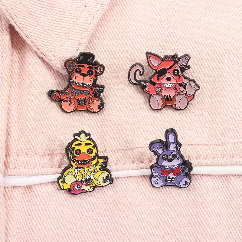 Cartoon Puppetry Alloy Badge - Cute Enamel Brooch - Collar Metal Pin - Shirts, Bags, Fashion Accessories - Gifts for Friends
