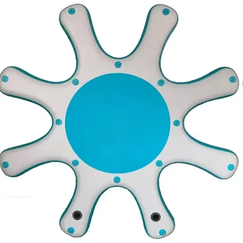 Custom Water Amusement Multi-person Yoga 8pcs Stand up Paddle Board Inflatable Yoga Dock Platform