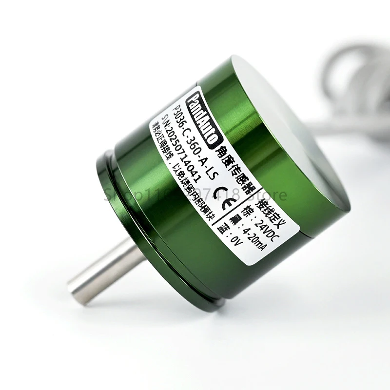 Sensores de ángulo de 360 grados sin fin P3036 0-5V 0-10v 4-20ma transductor Angular codificador magnético de efecto Hall sin contacto ﻿