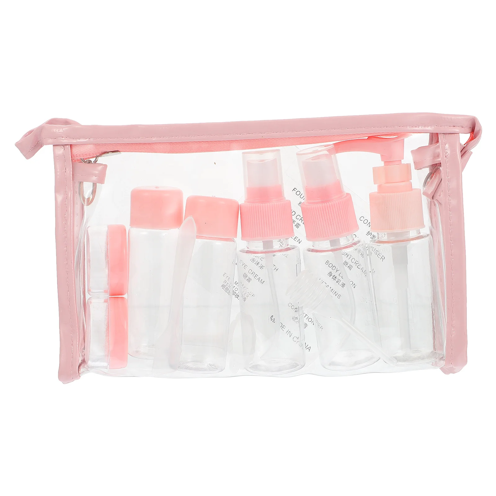 

1 Set Sub-Bottling Bottle Kit Portable Cream Carrier Skin Care Product Storage Reusable Empty Lotion Bottles Plastic