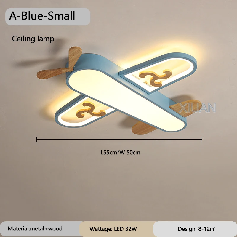 Vliegtuig Lichtroze Geel Blauw Vliegtuig Hanglampen Hout Metalen Schansen Kids Slaapkamer Hangende Plafondlampen Kleuter School Led
