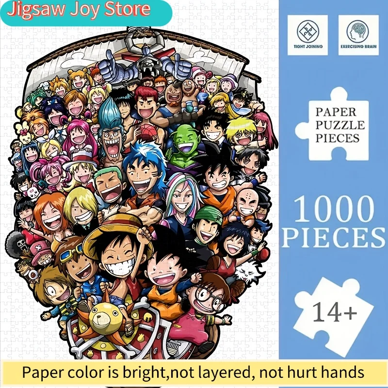 

A s Puzzle Featuring Anime Designs with Vibrant Colors, Challenging for Adults, Perfect for Home Decoration. An Ideal Gift for