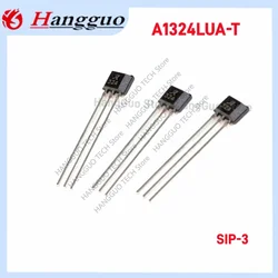 10PCS/Lot A1324LUA-T SIP-3 A1324LUA A1324 324 SIP3   Silkscreen 324 Low noise linear Hall sensor