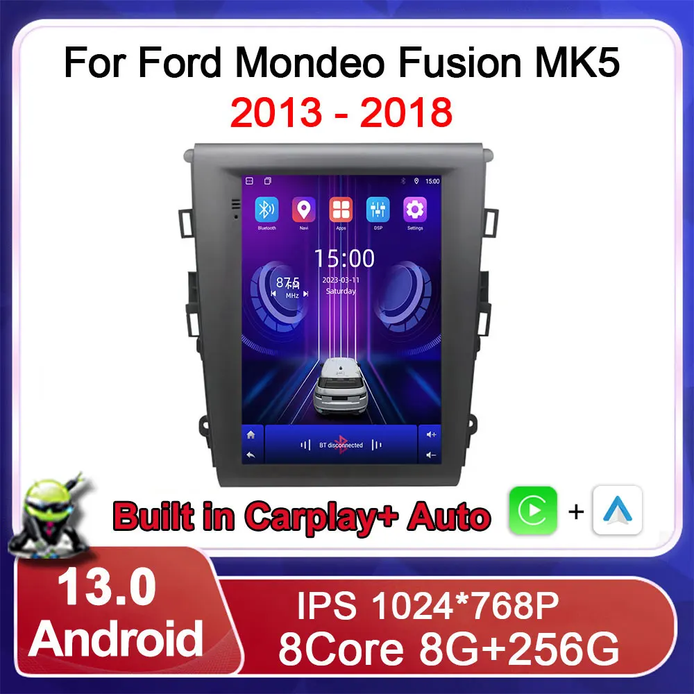 

Android 13 для Ford Mondeo Fusion MK5 2013 2014 2015 - 2018 GPS автомобильное Стерео Радио мультимедийный видеоплеер Carplay 4G головное устройство